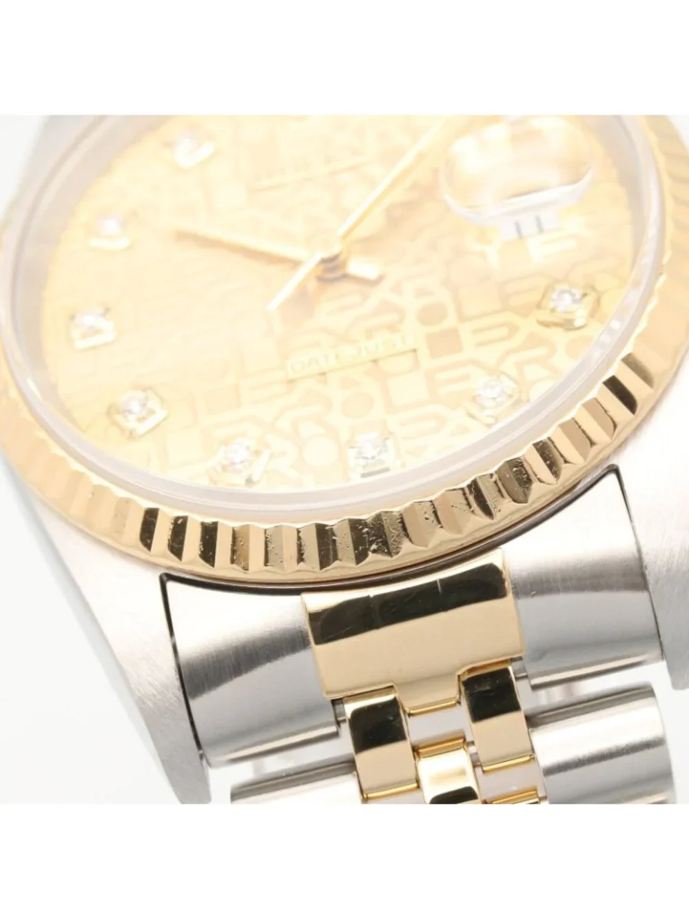 Rolex Watch Datejust Diamond D Number CH NP 18k Stainless Steel